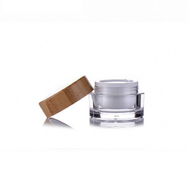 BDPAK HOT 15ml/30ml/50ml Bamboo Cosmetic Cream Jar Container Packaging For Facial Cream