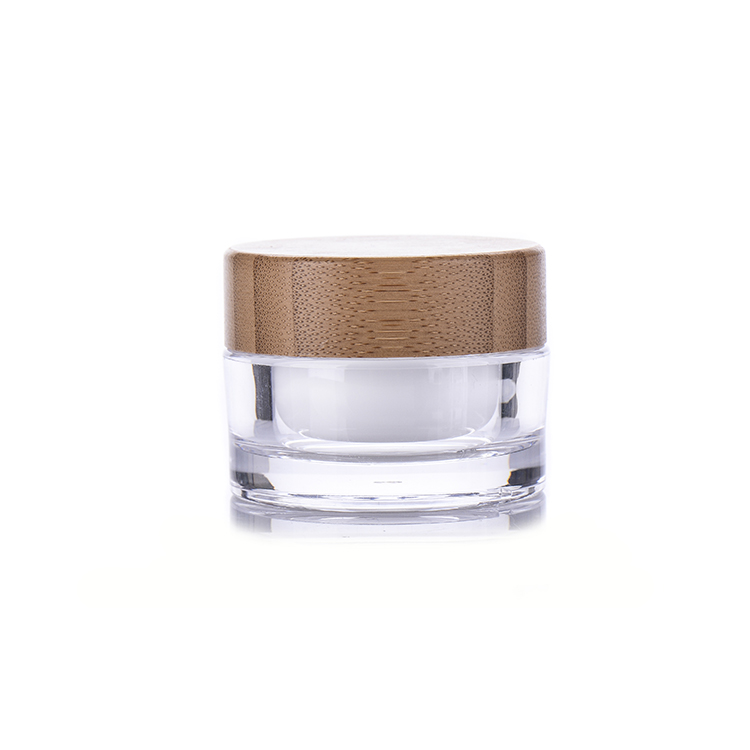 BDPAK HOT 15ml/30ml/50ml Bamboo Cosmetic Cream Jar Container Packaging For Facial Cream
