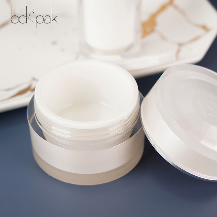 BDPAK High Quality Non-leakage Reasonable 50g Glass Cream Jar For Skincare