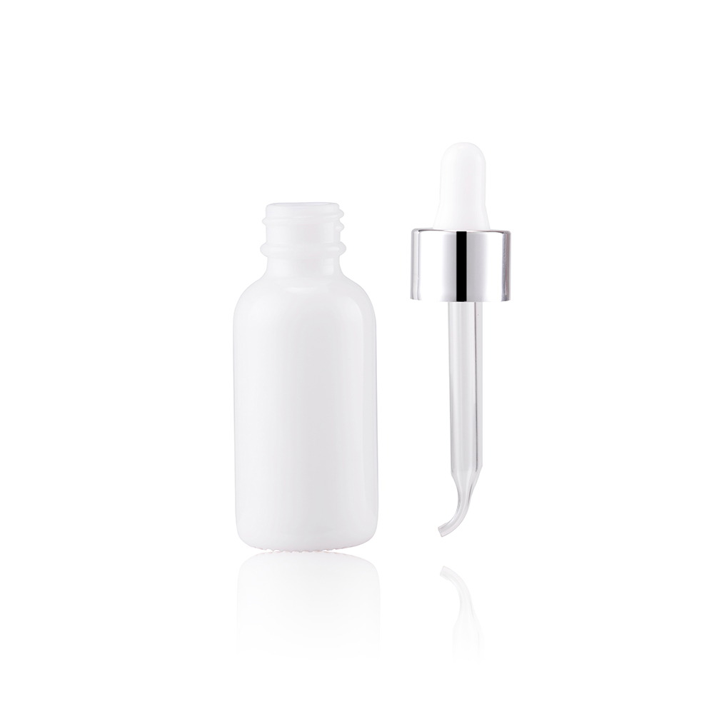 BDPAK Hot 5ml 30ml 50 ml 60 ml 10ml White Empty Glass Dropper Bottle For Perfume With Lotion