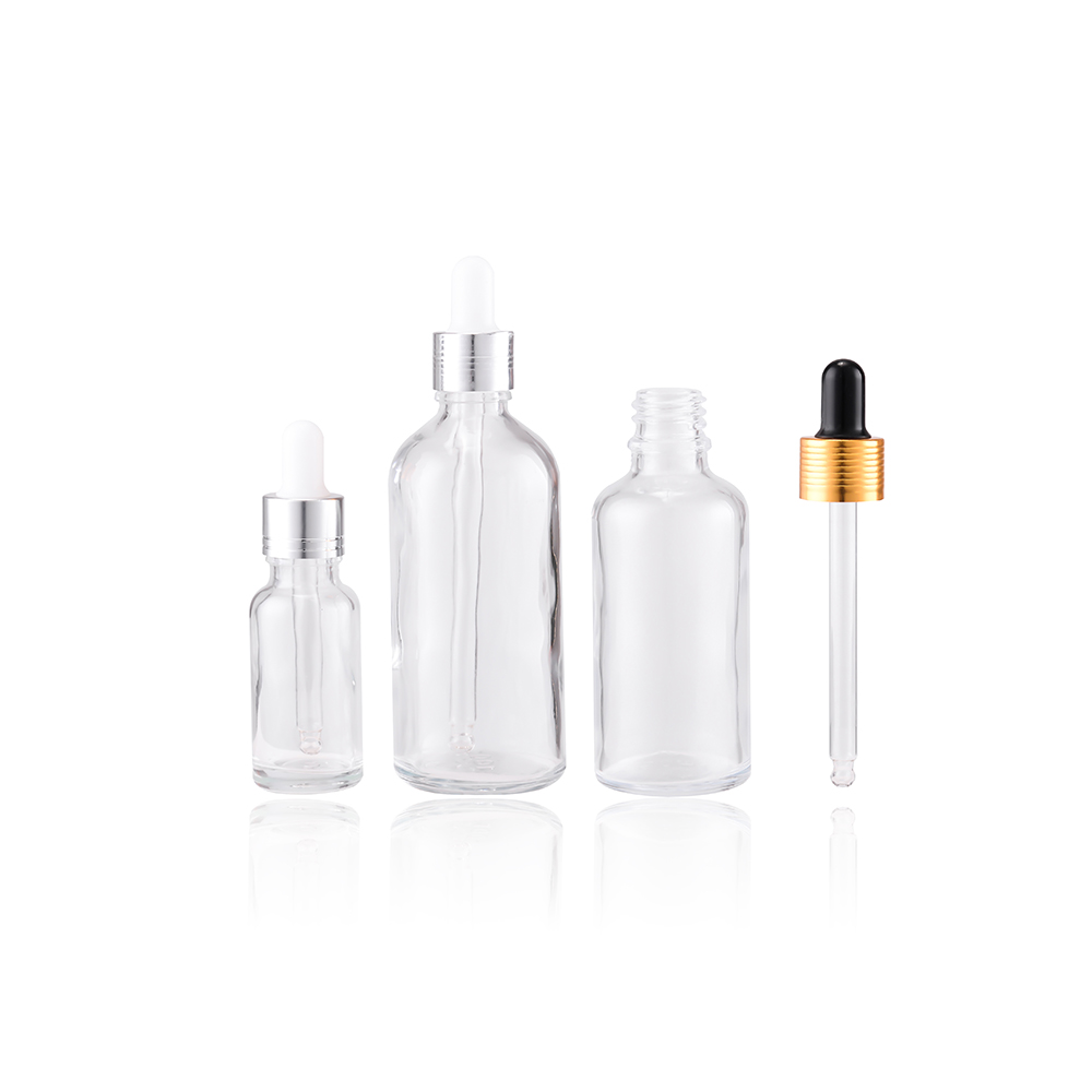 BDPAK Hot 5ml 30ml 50 ml 60 ml 10ml White Empty Glass Dropper Bottle For Perfume With Lotion