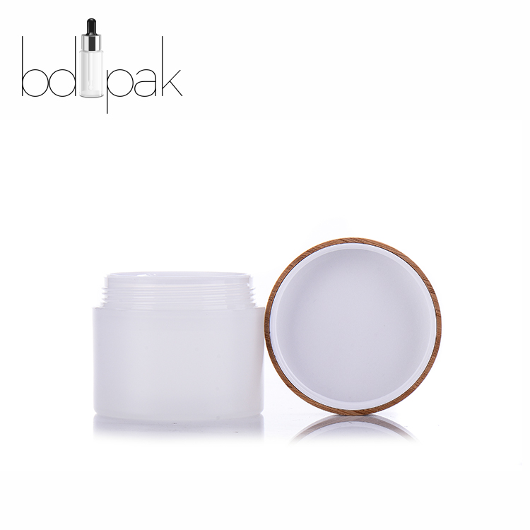 BDPAK Luxury New Design 10ml 20ml 30ml 50ml 100ml Bamboo Cream Jar With Bamboo Lid