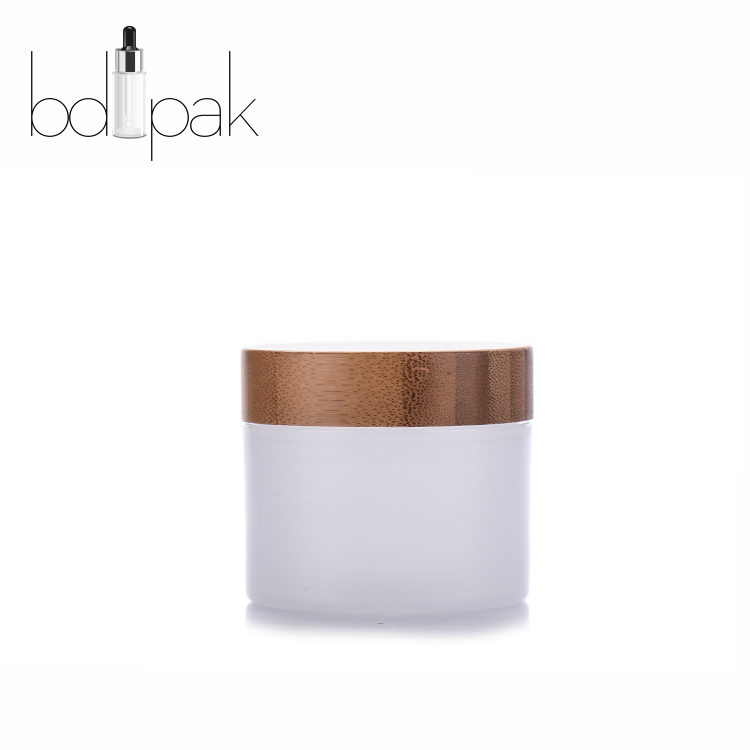 BDPAK New Style Empty 50ml Plastic Bamboo Cream Cosmetic Jar