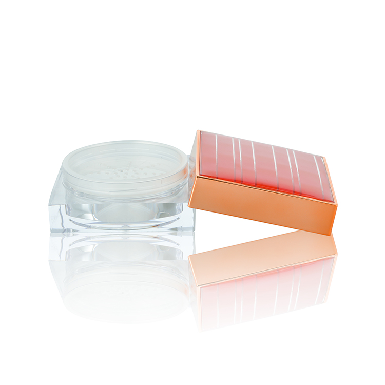 BDPAK Supplier Powder Sifter Jar Plastic Loose Powder Jars Custom Logo Cosmetic Loose 20g 10g Skin Care Cream