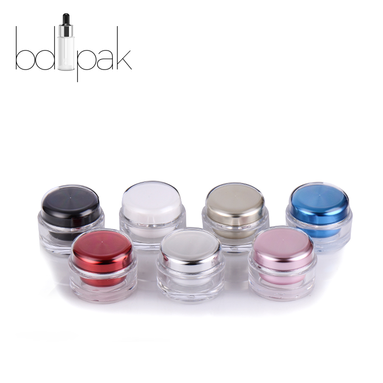 BDPAK US Warehouse Delivery 15 30 50 ml Round Charming Cream Jar Cosmetics Packaging Plastic Containers For Girls