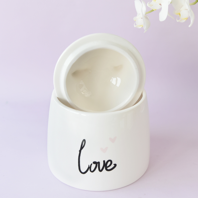 BON WILL MEOW CAT Fine Stoneware Ceramic Cookie Jar with Lid Deco by Pink Bow