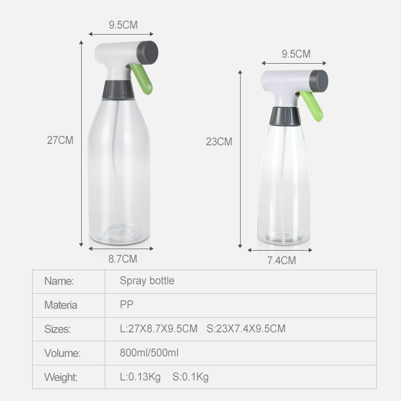 BOOMJOY new product 500ml detergent plastic trigger water spray bottle mist pet spray bottle