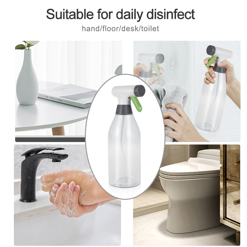 BOOMJOY new product alcohol transparent disinfectant spray bottle