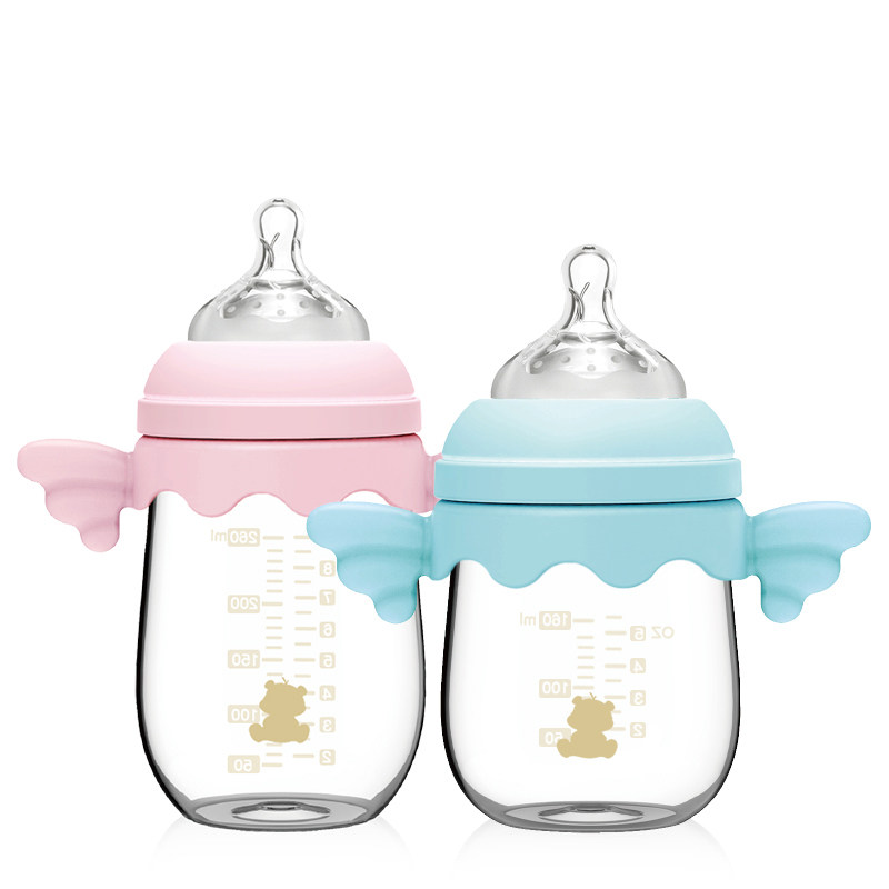 BPA Free Baby Feeding Bottles, Wide Neck Glass Milk Feeding Bottle For Babies