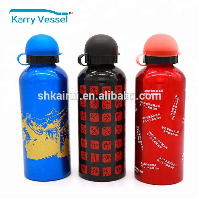 BPA Free Custom Logo water transfer printing 500ML Aluminum Water Bottle For Kids
