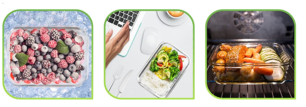 BPA Free Microwave Reusable Leak Proof Collapsible Containers Folding Food Storage Lunch Box Bento sets