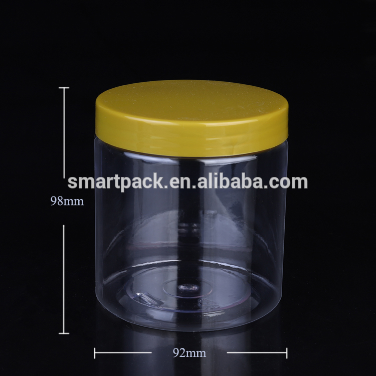 BPA free 500g PET food jar plastic storage jar