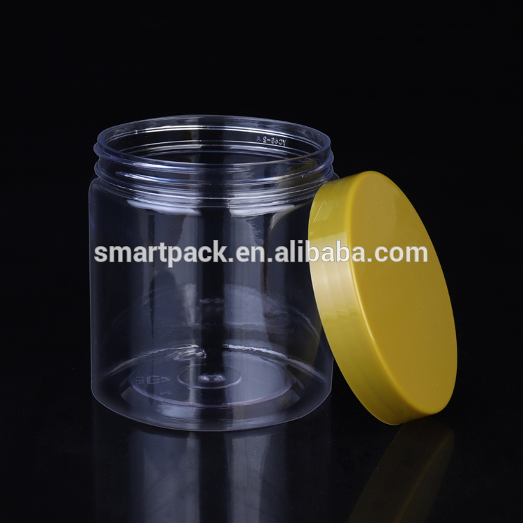 BPA free 500g PET food jar plastic storage jar