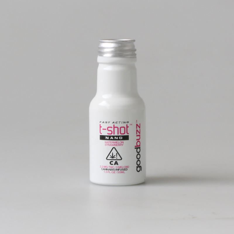 BPA free 50ml mini aluminum energy shot bottle food grade metal juice drink bottle with CR cap