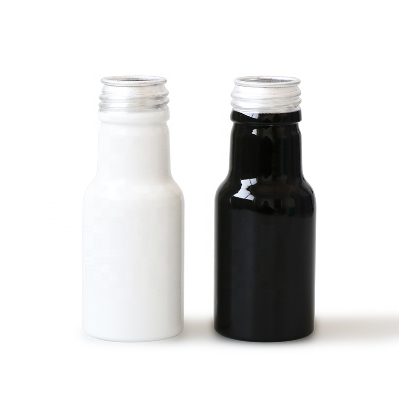BPA free 50ml mini aluminum energy shot bottle food grade metal juice drink bottle with CR cap