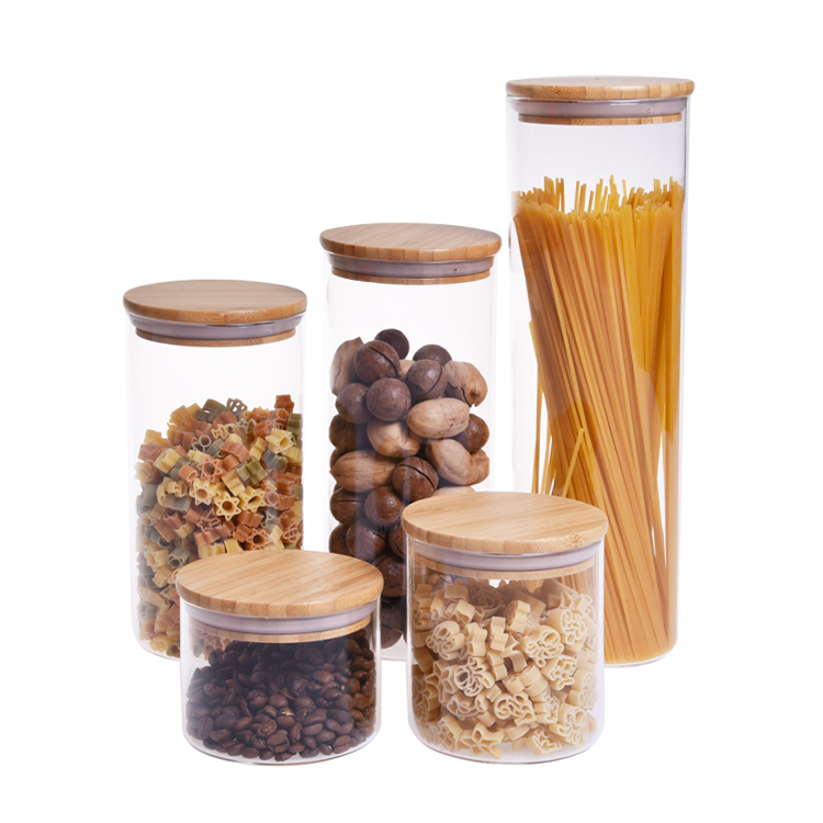 BPA free airtight 250ml glass food jar with lid
