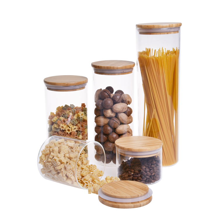 BPA free airtight 250ml glass food jar with lid