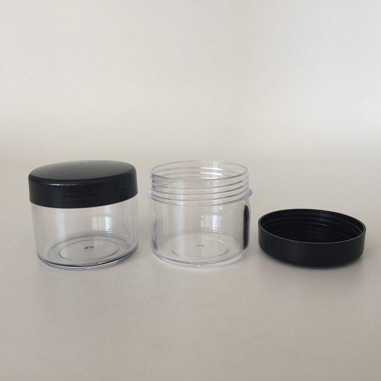 BPA free plastic 20g 20ml cosmetic pot jar for cosmetic dispenser travel usage, 20 gram cosmetic cream container custom logo