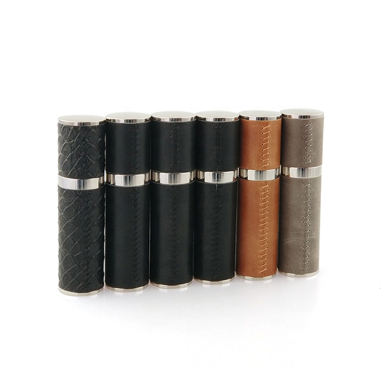 BSCI ISO Factory PU fragrance atomizer bottle travel 10ml 5ml perfume box supplier perfume spray bottle glass perfume bottle