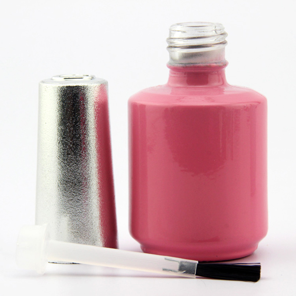 Baby Pink And Light Blue Fat Round Gel Nail Polish Empty Bottle Wholesale