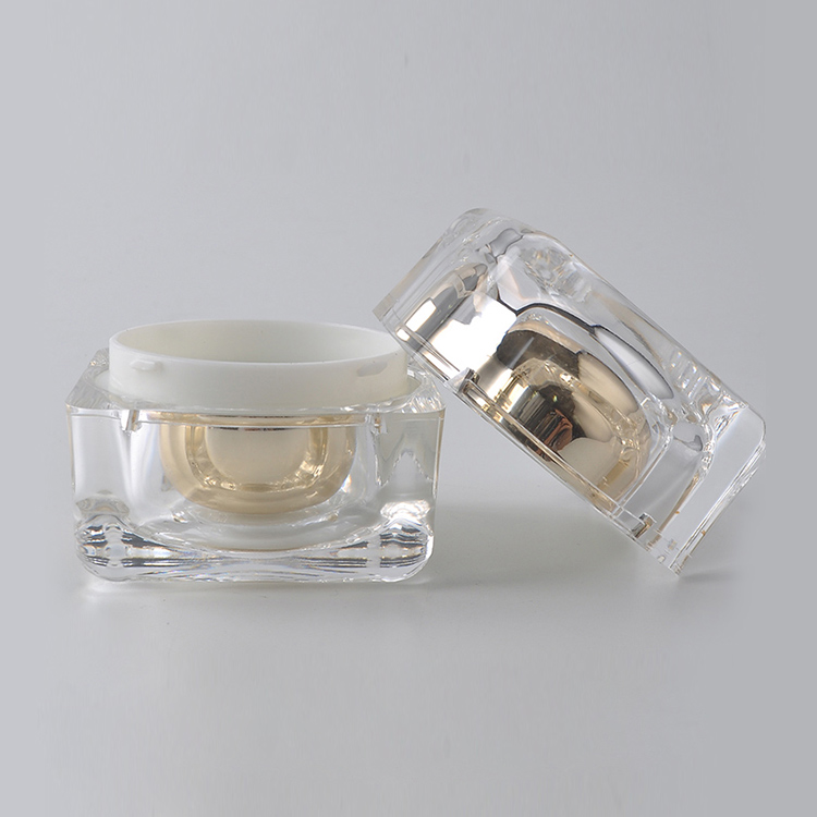 Ball shape clear cosmetic cream jar 15g 30g 50g acrylic eye cream jar