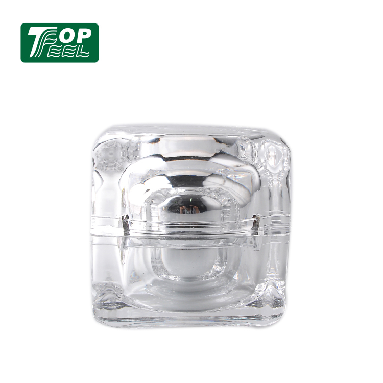 Ball shape clear cosmetic cream jar 15g 30g 50g acrylic eye cream jar