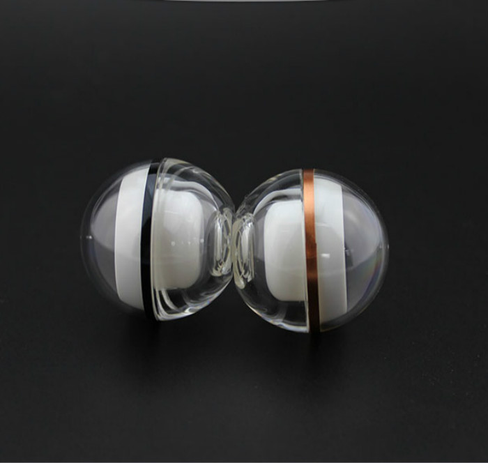 Ball shape cream jar 5g 15g 30g 50g 100g black acrylic cosmetic container jar