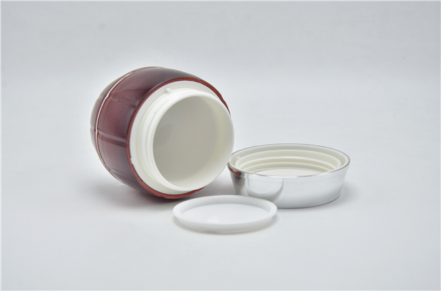 Ball shape face cream plastic body 50 ml cosmetic cream jars 50g