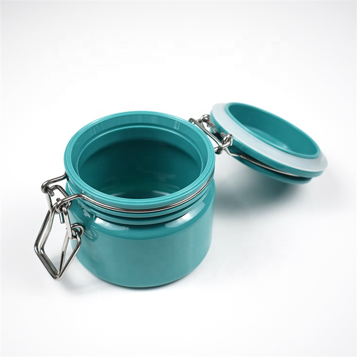 Ball shape matte green kilner jar butter airtight jar skin care cream hermetic container cosmetic cream jar