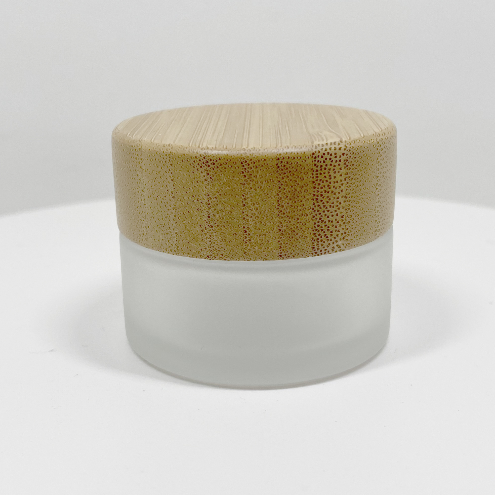 Bamboo Cream Cosmetic Jar glass inner 10g 20g 30g 50g