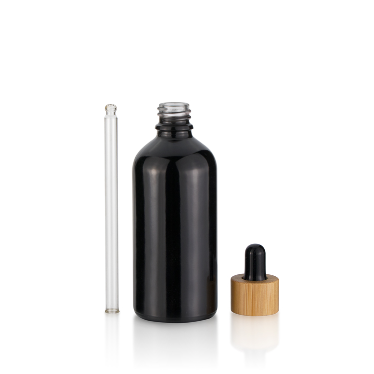 Bamboo Glass Luxury Essential Oil Eye 30ml 100ml Dropper Bottle