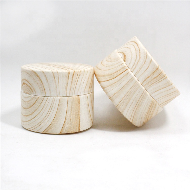 Bamboo Handmade Cosmetics Reuse Skin Care Cream Glass Jar Packaging 100g