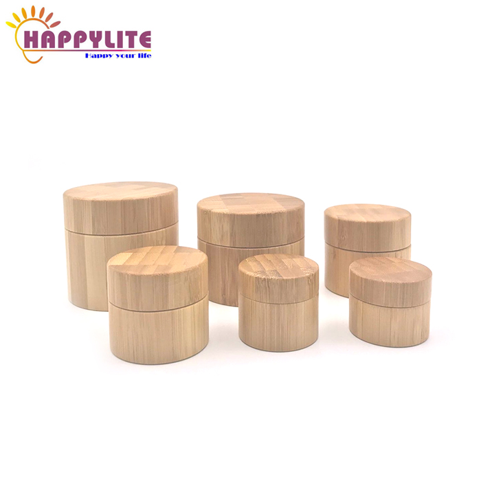 Bamboo Jar with PP Inner Cream Jar Empty Bamboo Container 5g 10g 15g 20g 30g 50g 100g 150g 200g 250g