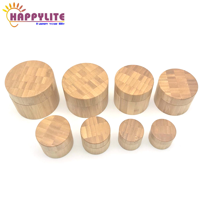 Bamboo Jar with PP Inner Cream Jar Empty Bamboo Container 5g 10g 15g 20g 30g 50g 100g 150g 200g 250g