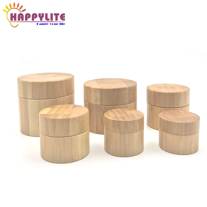 Bamboo Jar with PP Inner Cream Jar Empty Bamboo Container 5g 10g 15g 20g 30g 50g 100g 150g 200g 250g
