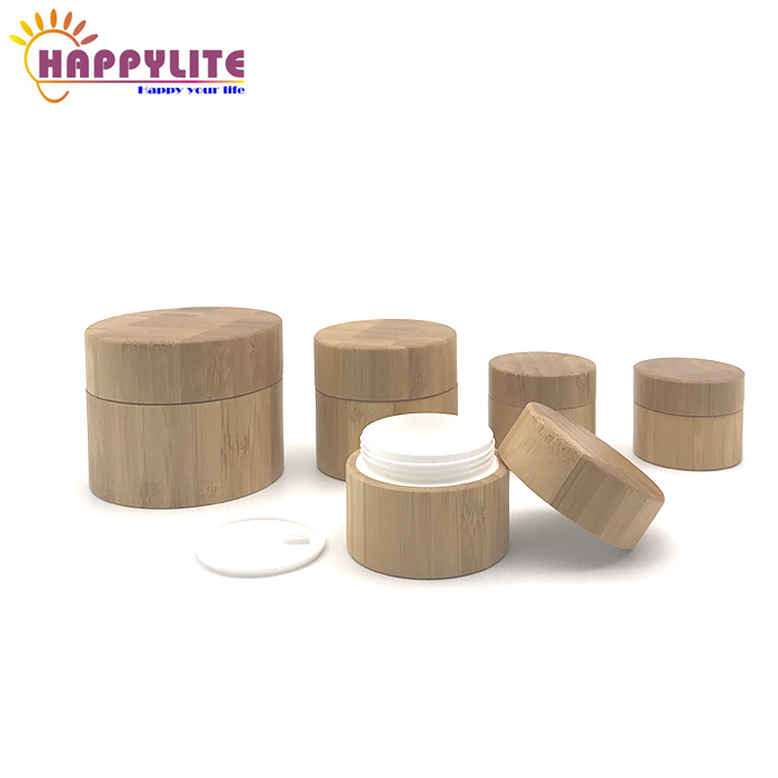 Bamboo Jar with PP Inner Cream Jar Empty Bamboo Container 5g 10g 15g 20g 30g 50g 100g 150g 200g 250g