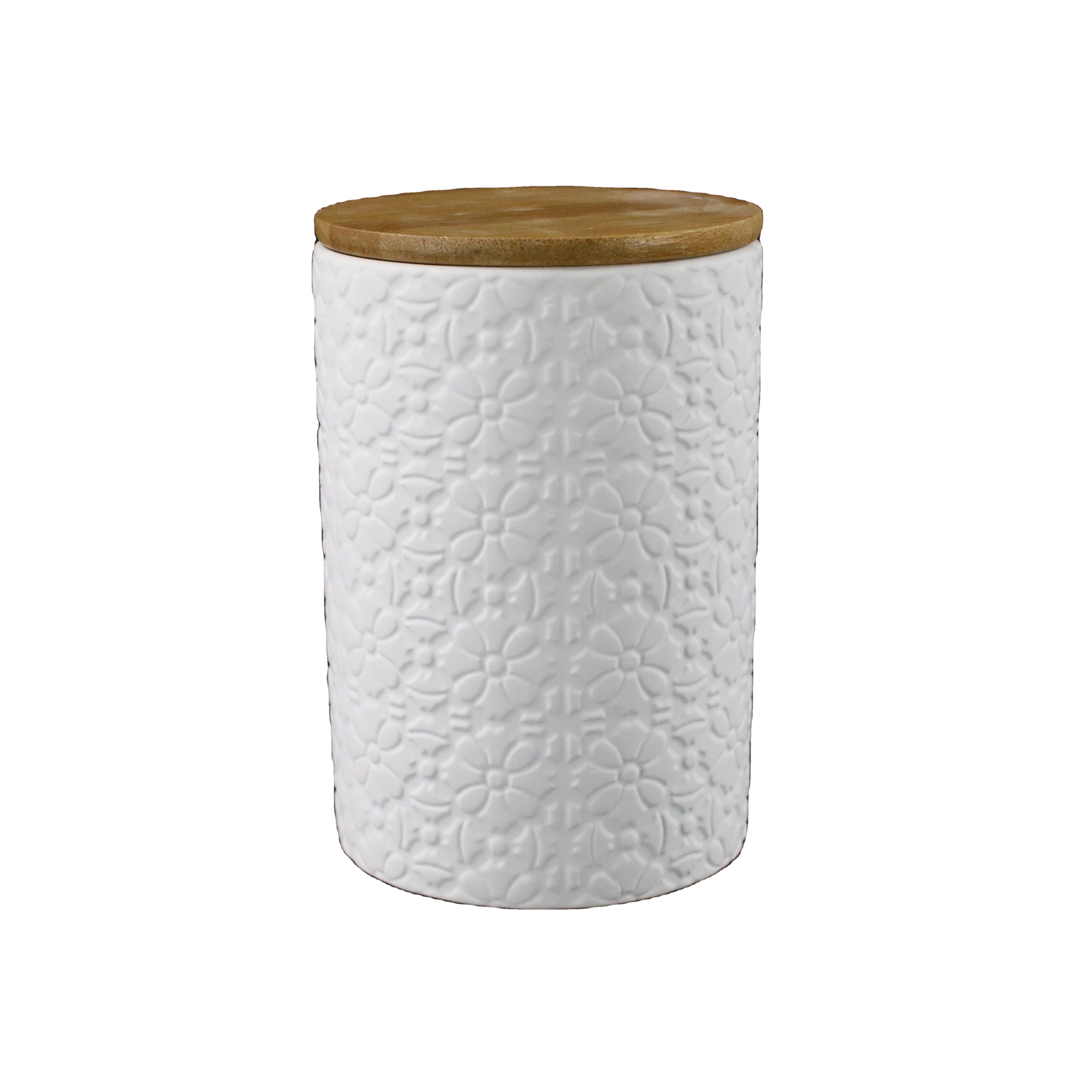 Bamboo Lid Kitchen Ceramic Container Candy Canister Set Kitchen Storage Bottles