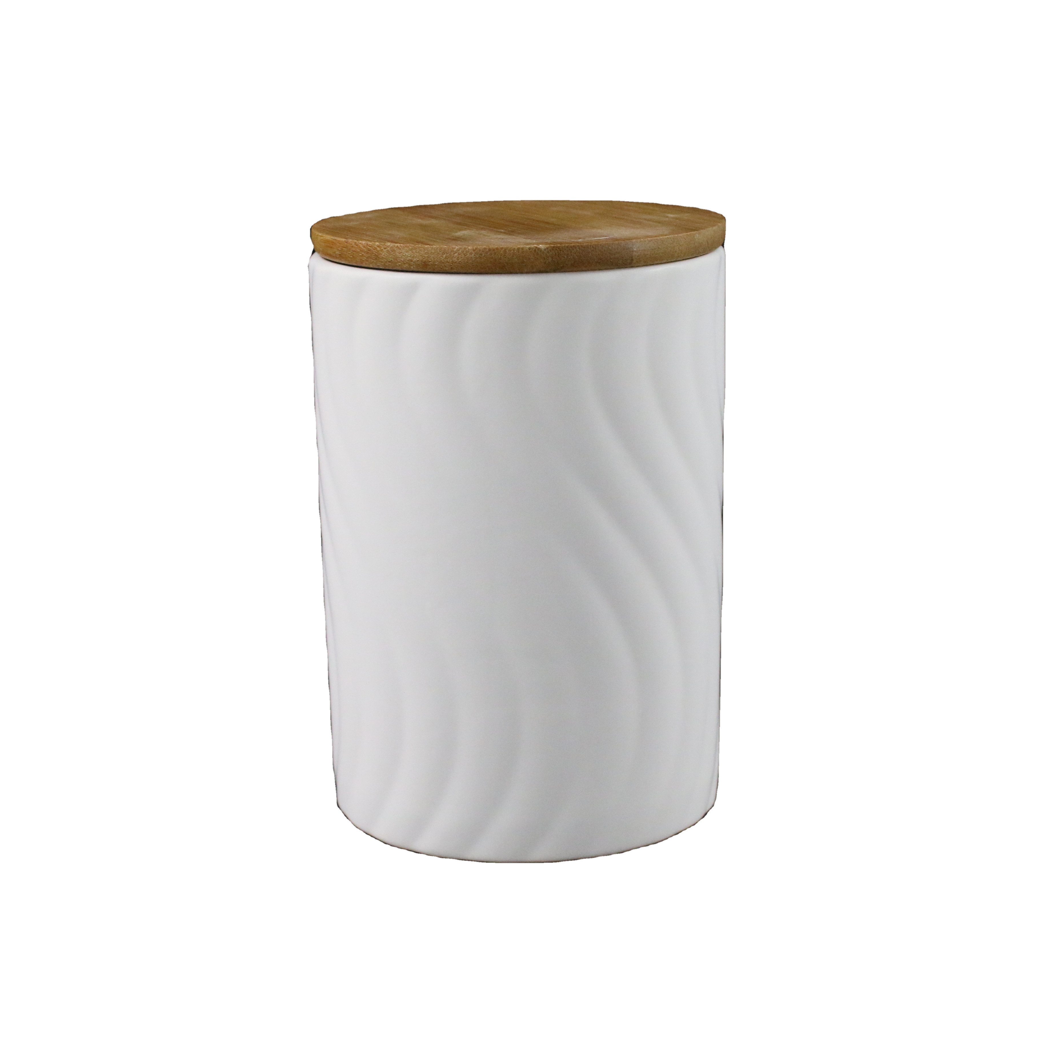 Bamboo Lid Kitchen Ceramic Container Candy Canister Set Kitchen Storage Bottles