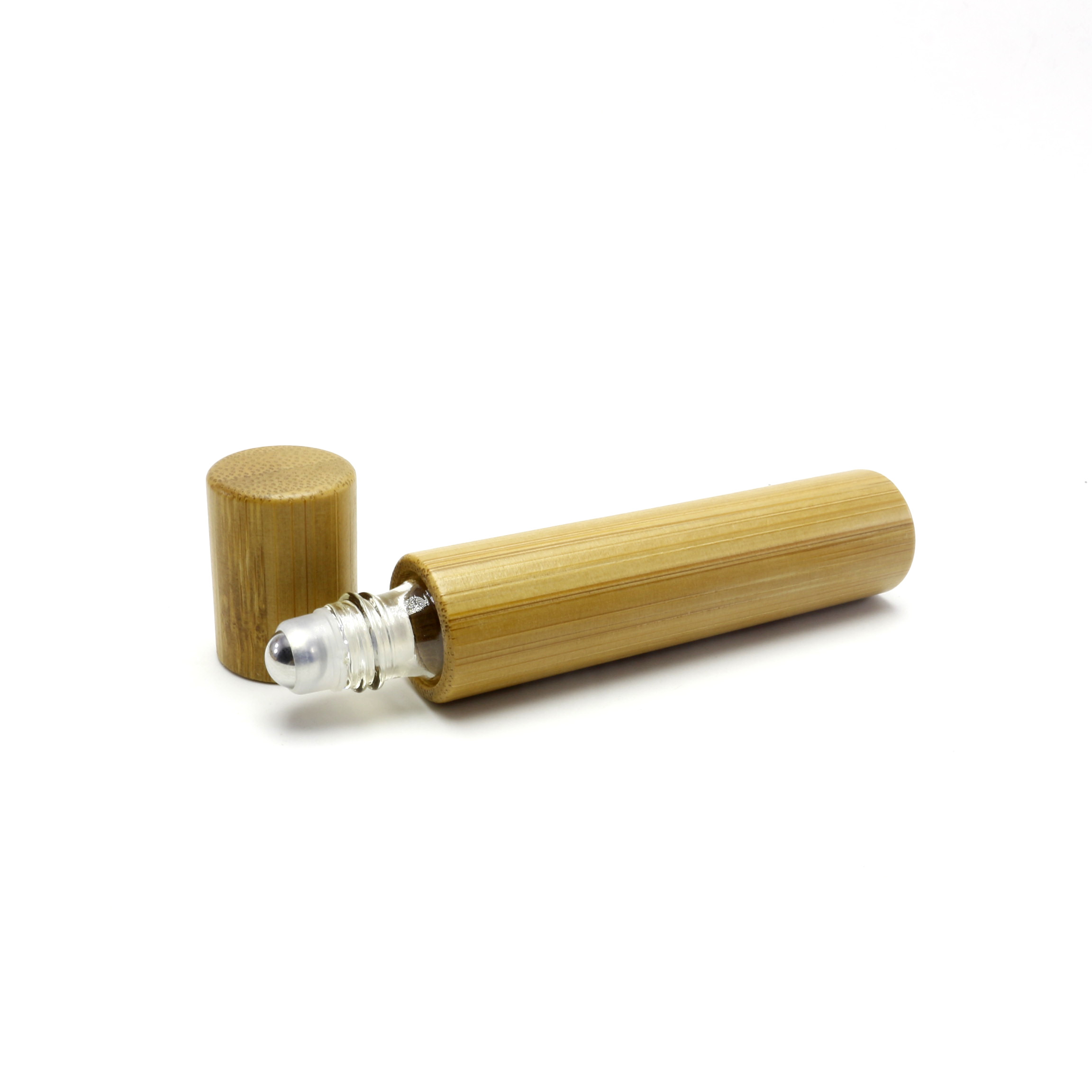 Bamboo Packaging Bottle with Stainless Steel Roller BR-021RL