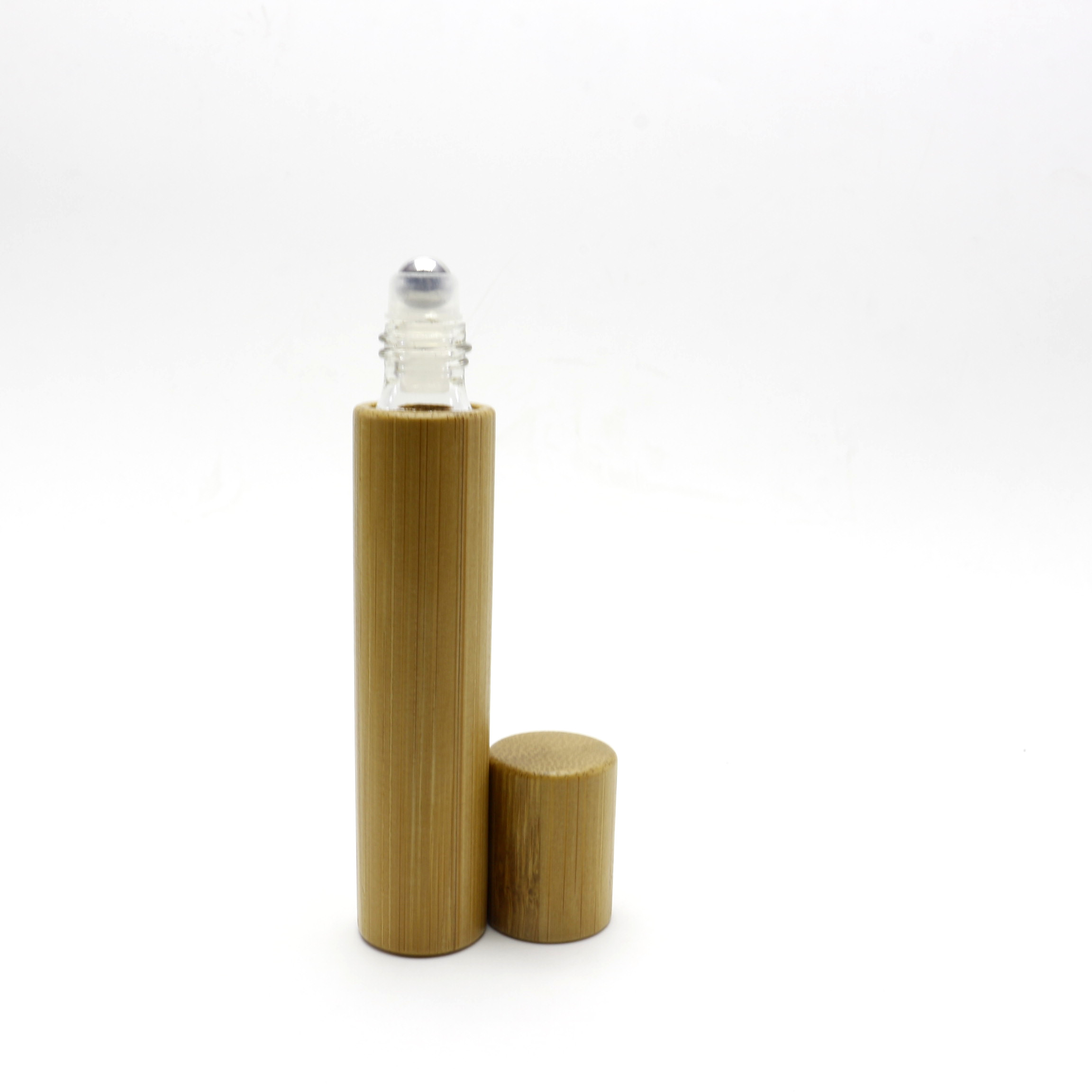 Bamboo Packaging Bottle with Stainless Steel Roller BR-021RL
