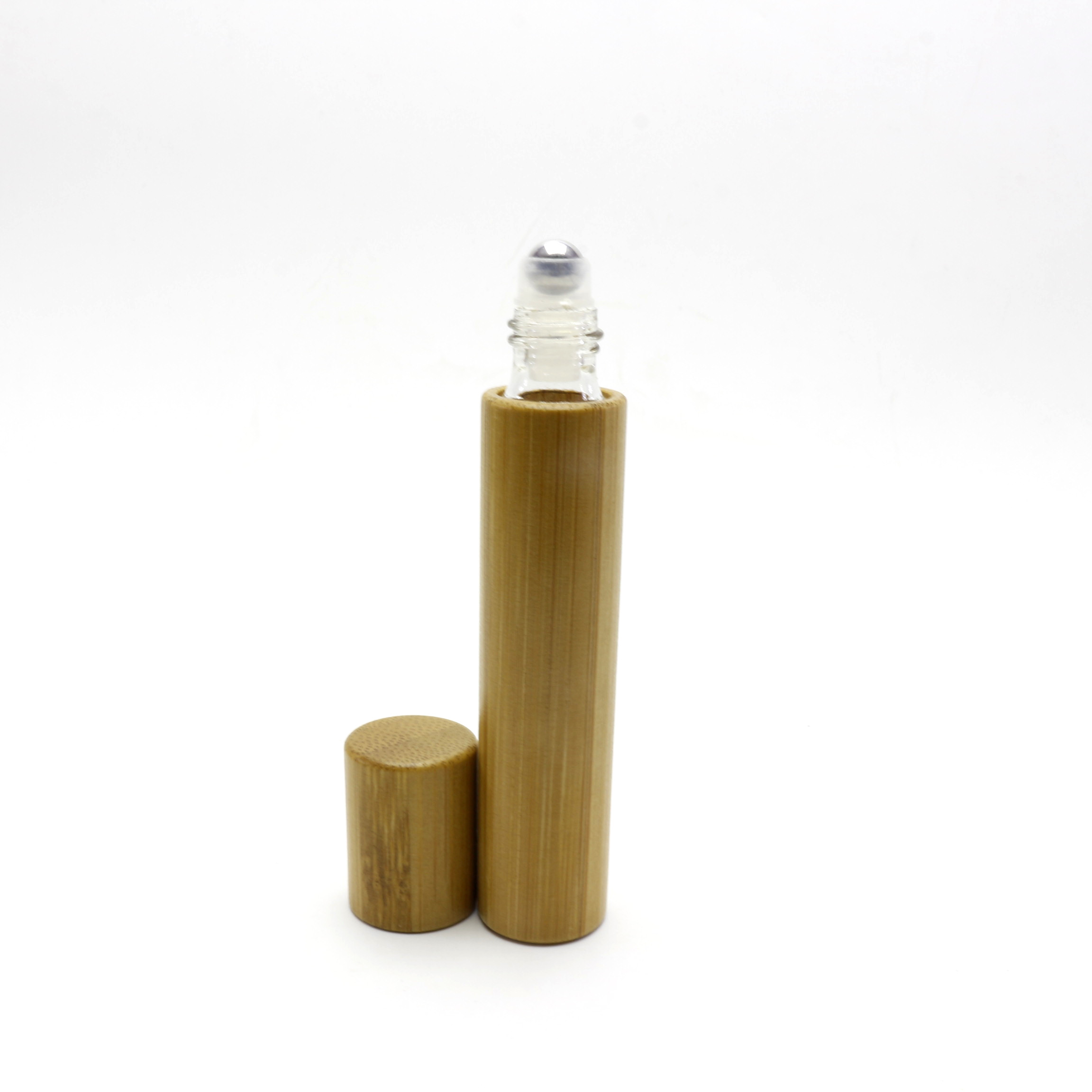 Bamboo Packaging Bottle with Stainless Steel Roller BR-021RL