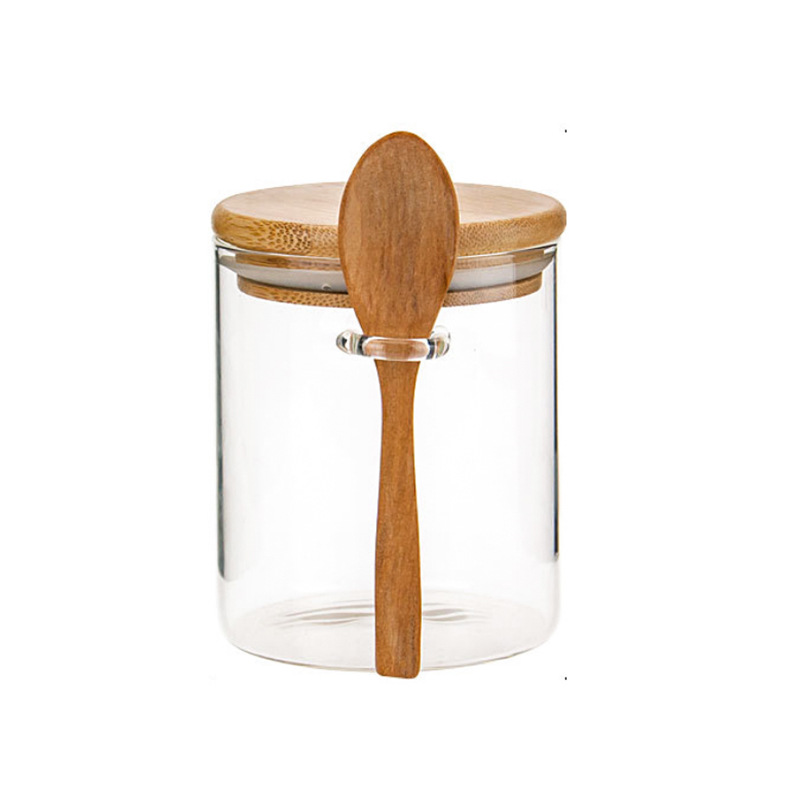 Bamboo Products Eco Friendly Products Bath Salt Wooden Spooncandle Jar With Lid