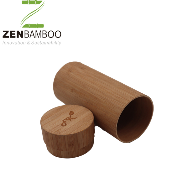 Bamboo Storage Bottles with Oil Surface Treatment Food Grade Eco-friendly Bamboo Container Custom Size Canister