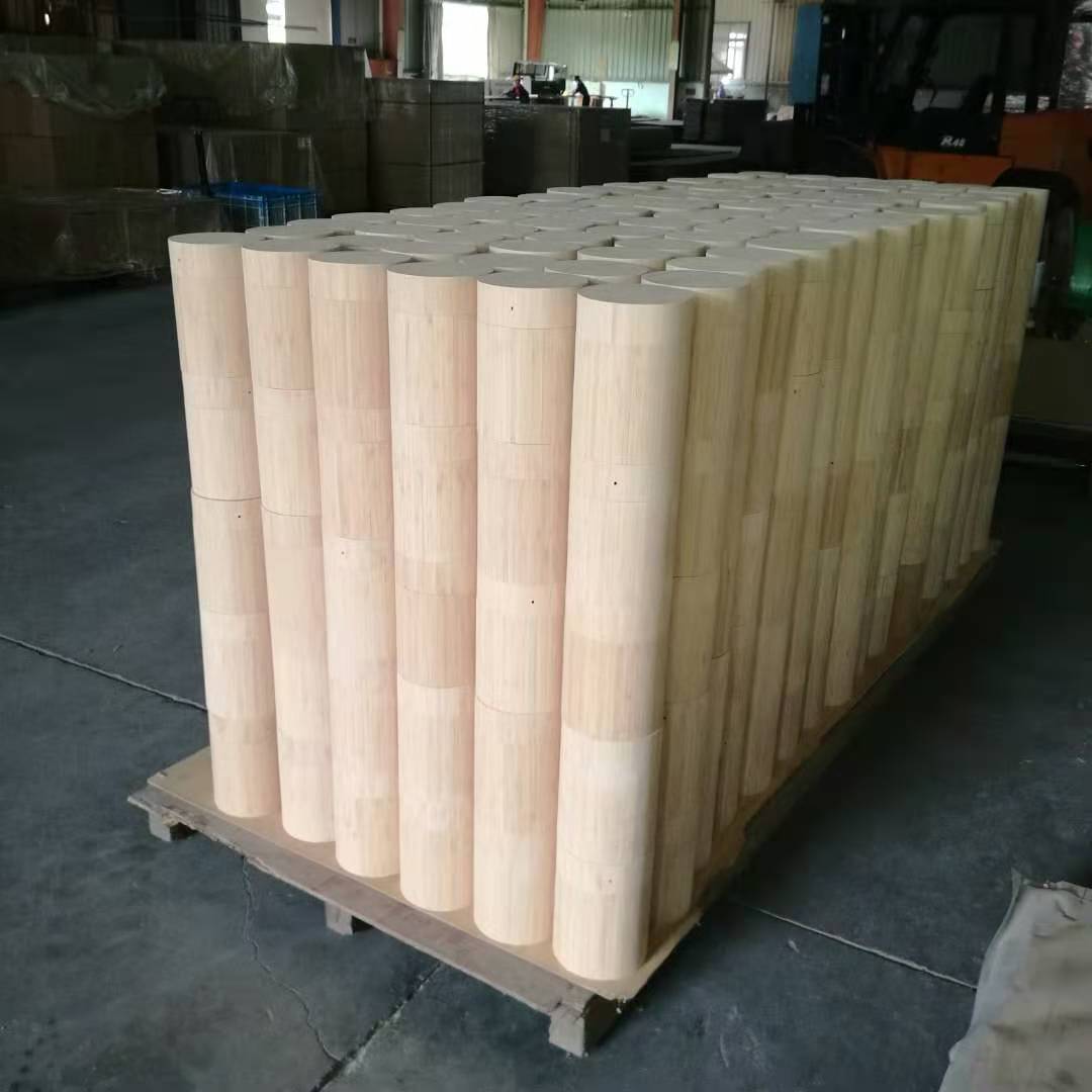 Bamboo Storage Bottles with Oil Surface Treatment Food Grade Eco-friendly Bamboo Container Custom Size Canister