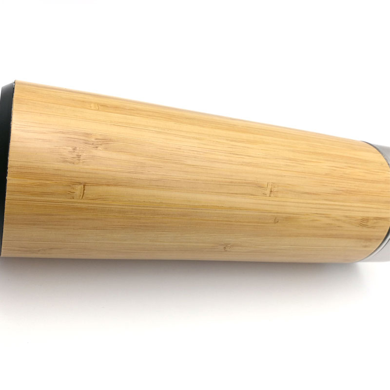 Bamboo Tea Infuser Stainless Steel Water Bottle,Vacuum Bamboo Tumbler