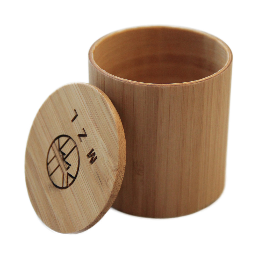 Bamboo Tea Jar Natural Handmade Bamboo Tea Container Caddy