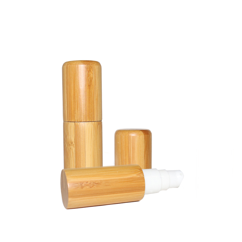 Bamboo Wood Glass Mist Spray Lotion Perfume Bottle 10ml 15ml