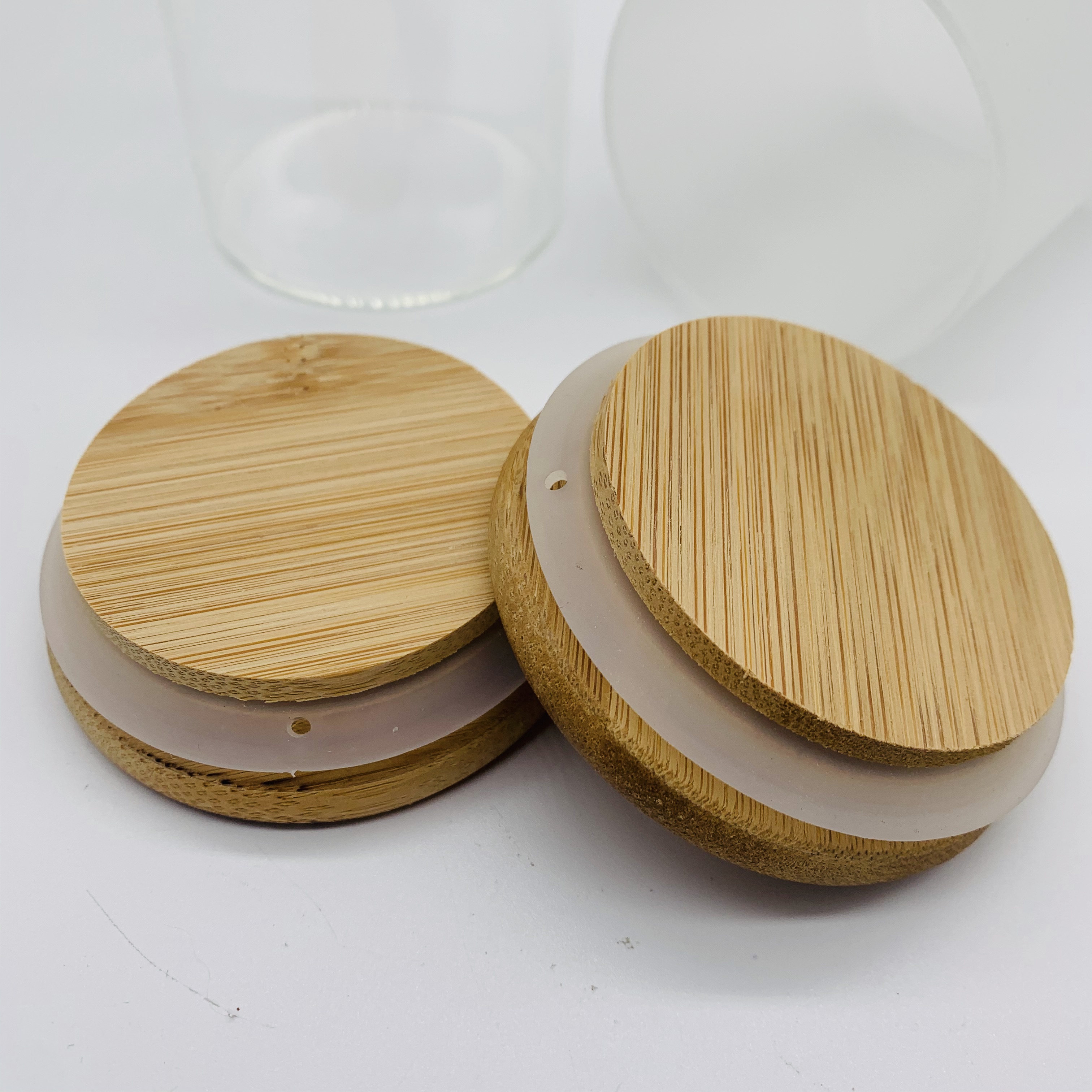 Bamboo Wood Lid For Candle Jar