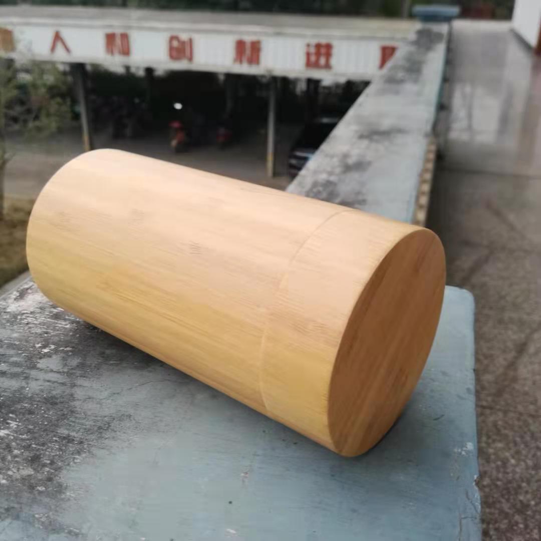 Bamboo Wood Storage Bottles with Lid 2mm Thickness Bamboo Container Wax Oil Surface Food Grade Durable Canister
