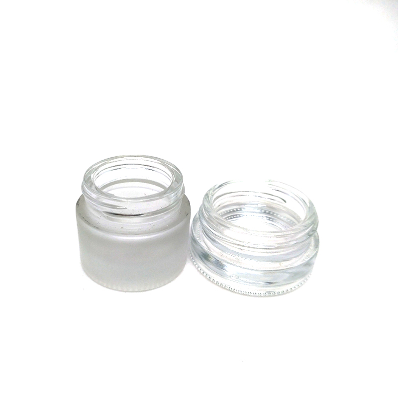 Bamboo cosmetic face cream jar 50g frosted glass jar bamboo lid with laser engraving logo